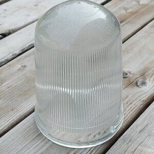 VINTAGE Crouse Hinds Glass Lighting Globe #1610 Threaded Cover